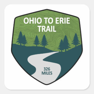 Adesivo Quadrado Ohio - Erie Trail