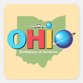 Adesivo Quadrado Ohio Estados Unidos da América