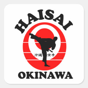 Adesivo Quadrado Okinawa Karate Haisai Sticker