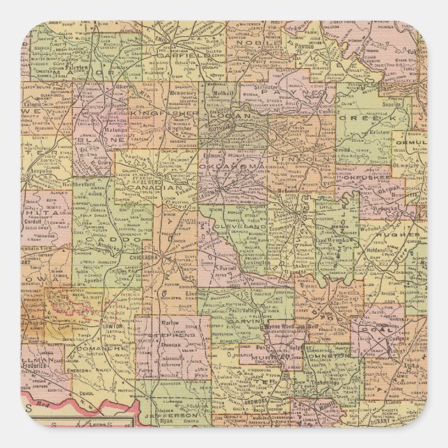 Adesivo Quadrado Oklahoma (Frente)