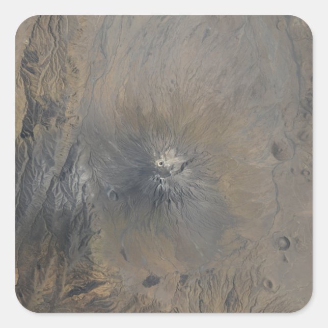 Adesivo Quadrado Ol Doinyo Langai na Tanzânia (Frente)