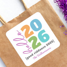 Olá Novo Ano Negrito Moderno Personalizar Nome do 