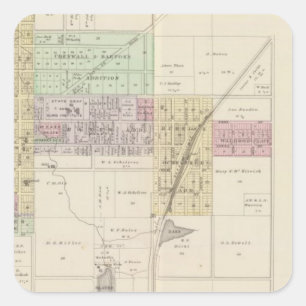 Adesivo Quadrado Olathe, o Condado de Johnson, Kansas