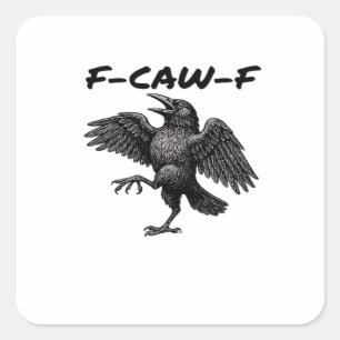 Adesivo Quadrado Olhar Gráfico Vintage Essencial F Caw F