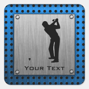 Adesivo Quadrado Olho de metal escovado Golf