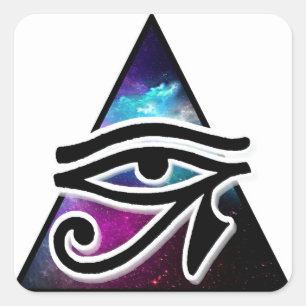 Adesivo Quadrado Olho do símbolo egípcio da proteção de Horus
