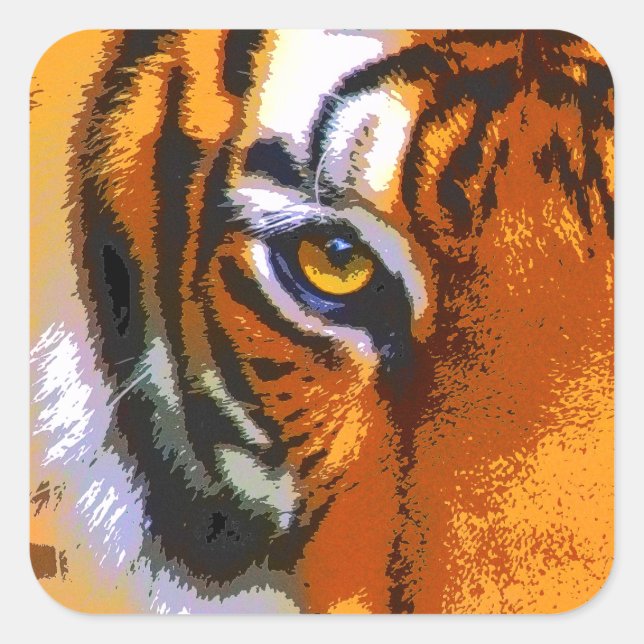 ADESIVO QUADRADO OLHO DO TIGRE (Frente)