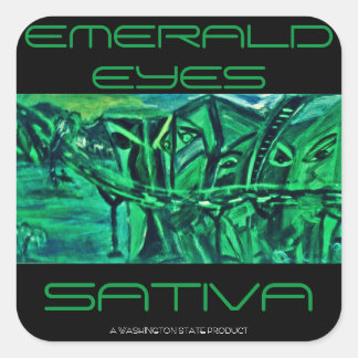 Adesivo Quadrado OLHOS DE ESmeralda SATIVA