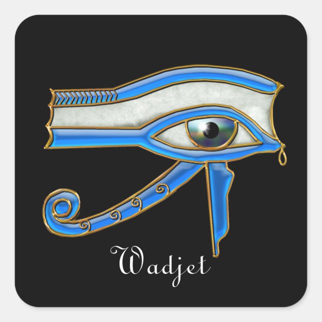 Adesivo Quadrado OLHOS DE HORUS Wadjet egípcio Art Stickers (Frente)