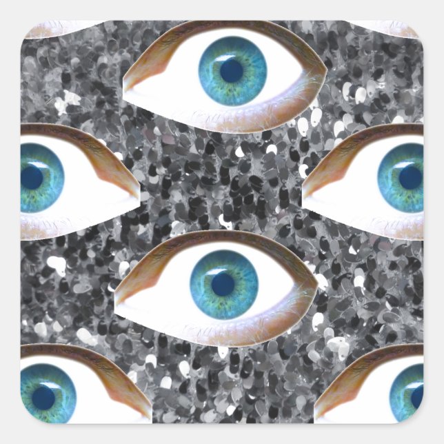 Adesivo Quadrado olhos sequenciais (Frente)