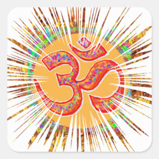 Adesivo Quadrado OM MANTRA Sparkle
