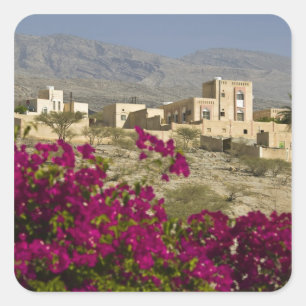 Adesivo Quadrado Omã, Montanhas Hajar Ocidentais, Al Hamra. Cidade