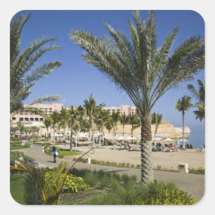 Adesivo Quadrado Oman, Muscat, Al, Jissah. Shangri, La Barr Al,