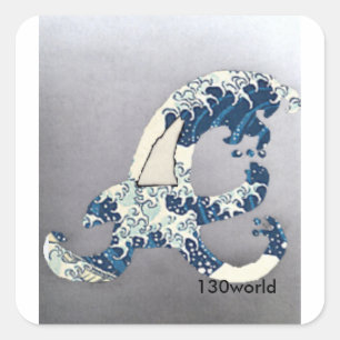 Adesivo Quadrado Onda de Atlanta