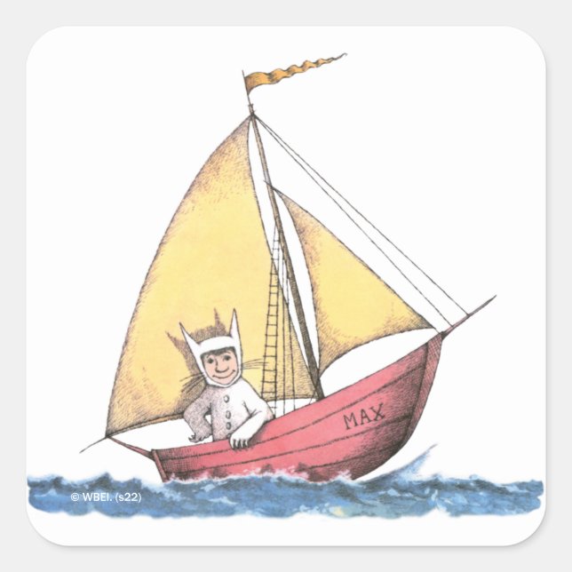 Adesivo Quadrado Onde estão as coisas selvagens | Máx. de navegação (Frente)