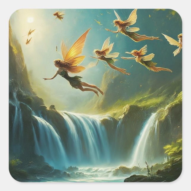 Adesivo Quadrado Onde os sonhos levam o voo (Frente)