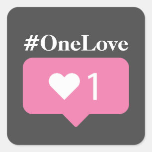 Adesivo Quadrado #OneLove Case-Mate capas de iphone