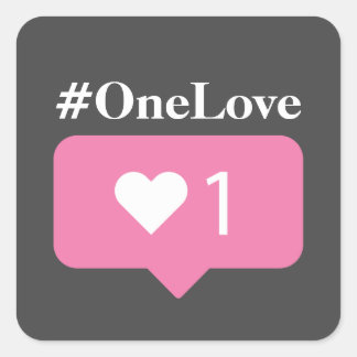 Adesivo Quadrado #OneLove Case-Mate capas de iphone