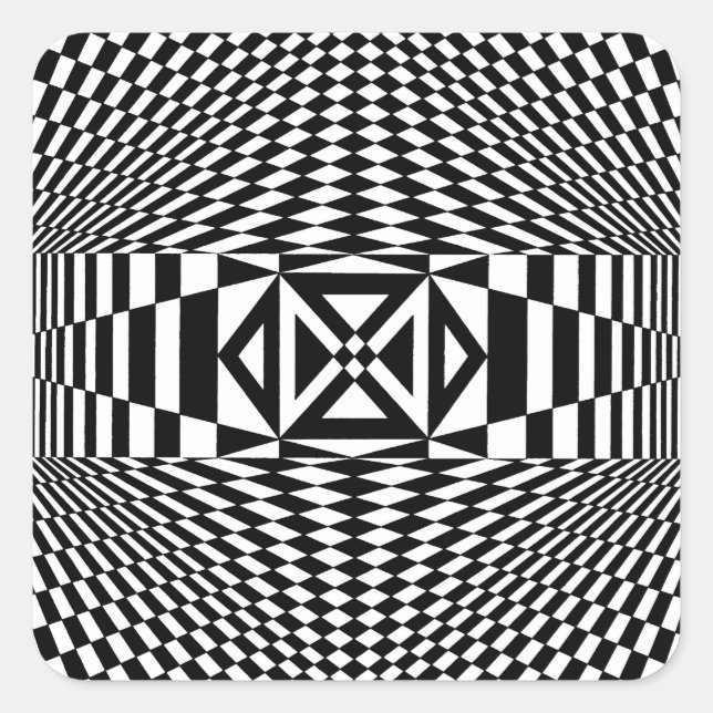 Adesivo Quadrado OP -Art nº 12 em Emporio Moffa (Frente)