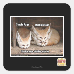 Adesivo Quadrado Opções da exposição da página