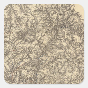 Adesivo Quadrado Operações Militares da Campanha 2 de Atlanta