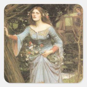 Adesivo Quadrado Ophelia com um Buquê