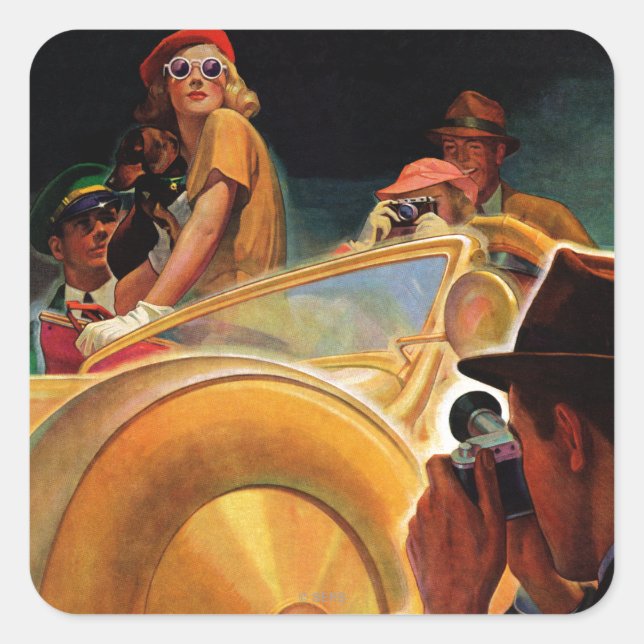 Adesivo Quadrado Oportunidade de Foto (Frente)