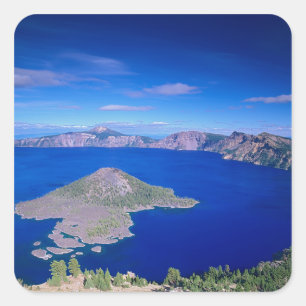 Adesivo Quadrado OR, Crater Lake NP, Wizard Island e Crater