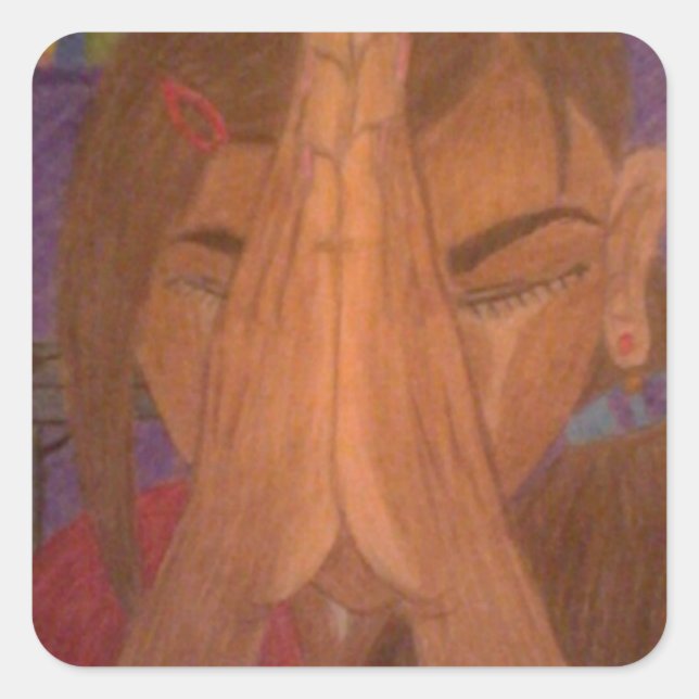 Adesivo Quadrado oração (Frente)