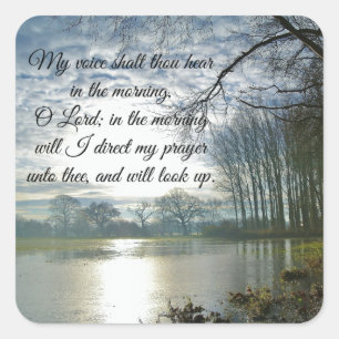 Adesivo Quadrado Oração da escritura do verso da bíblia