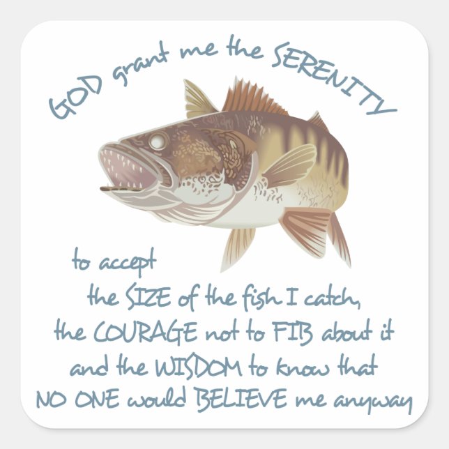 Adesivo Quadrado Oração dos pescadores (Frente)