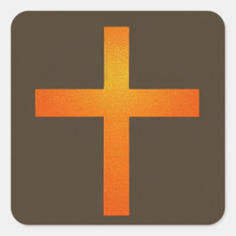 Adesivo Quadrado Orange Cross Sticker