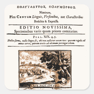 Adesivo Quadrado Oratio Dominica
