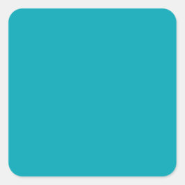 Adesivo Quadrado Orçamento Peacock Azul Teal Monocromático Casament