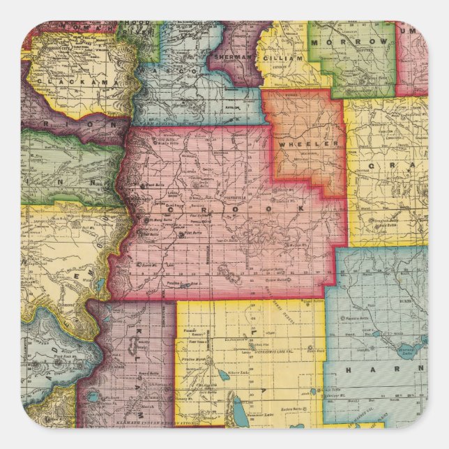 Adesivo Quadrado Oregon (Frente)