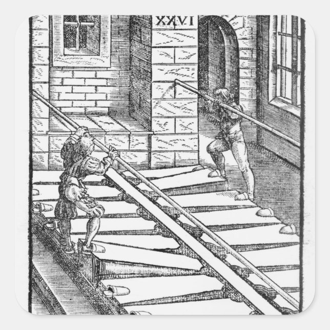 Adesivo Quadrado Organ Bellows e Blowers (Frente)