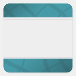 Adesivo Quadrado Organizar Rótulos Limpos, Teal Decorativo