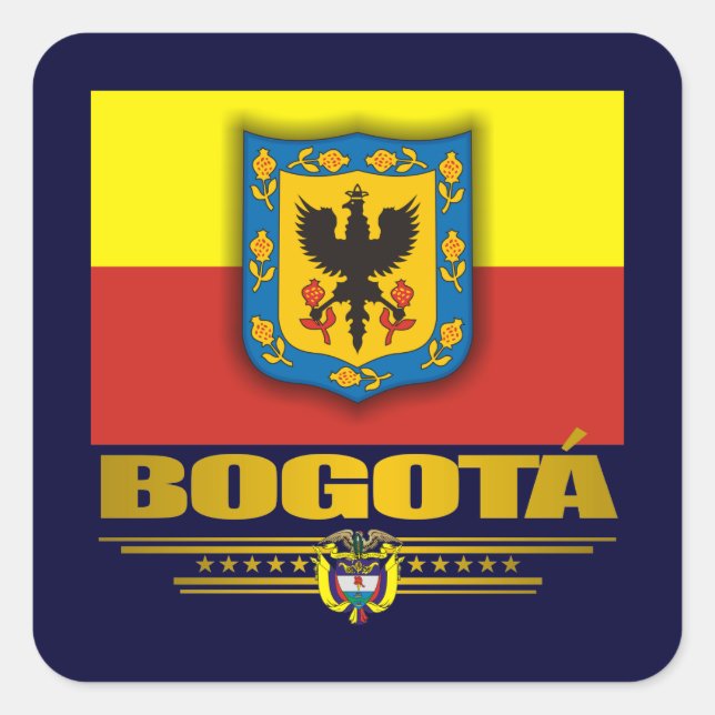 Adesivo Quadrado "Orgulho Bogota" (Frente)