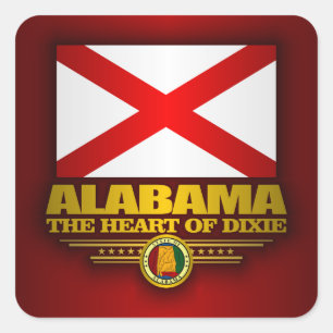 Adesivo Quadrado Orgulho de Alabama