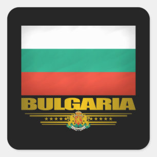 Adesivo Quadrado Orgulho de Bulgária