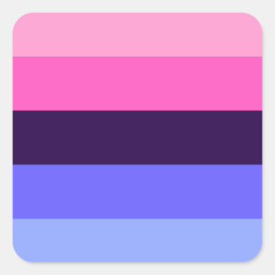 Adesivo Quadrado Orgulho Omnissexual LGBTQ