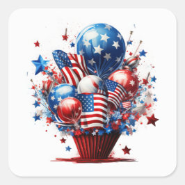 Adesivo Quadrado Orgulho Patriótico