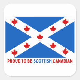 ADESIVO QUADRADO ORGULHOSO DE SER CANADENSE ESCOCÊS!