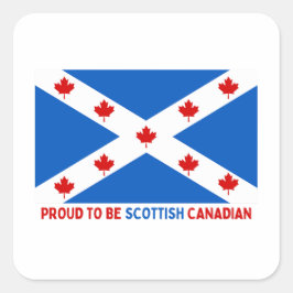 ADESIVO QUADRADO ORGULHOSO DE SER CANADENSE ESCOCÊS!