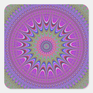 Adesivo Quadrado Ornamento da mandala
