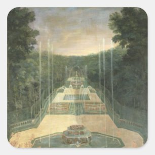 Adesivo Quadrado Os bosques de Versalhes