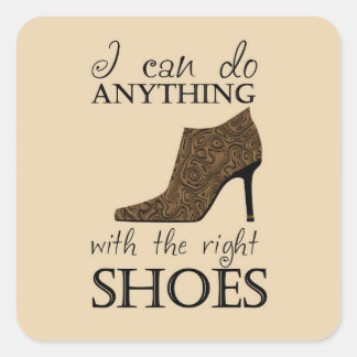 Adesivo Quadrado Os Calçados certos