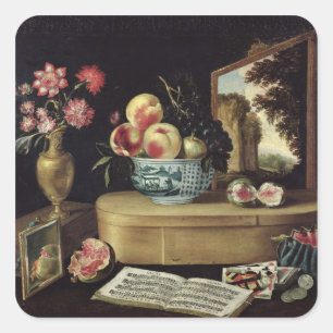 Adesivo Quadrado Os cinco sentidos, 1638