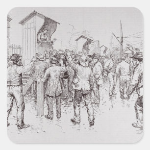 Adesivo Quadrado Os Desempregados de Londres