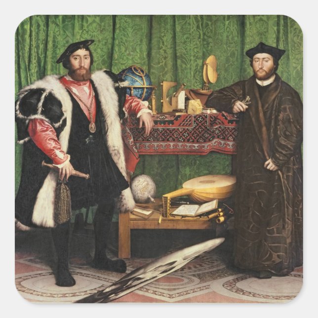 Adesivo Quadrado Os Embaixadores, 1533 (Frente)